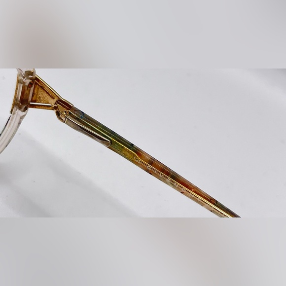 Vintage Givenchy 403 Multi-color Translucent Oval Sunglasses Frames Only - Picture 7 of 8